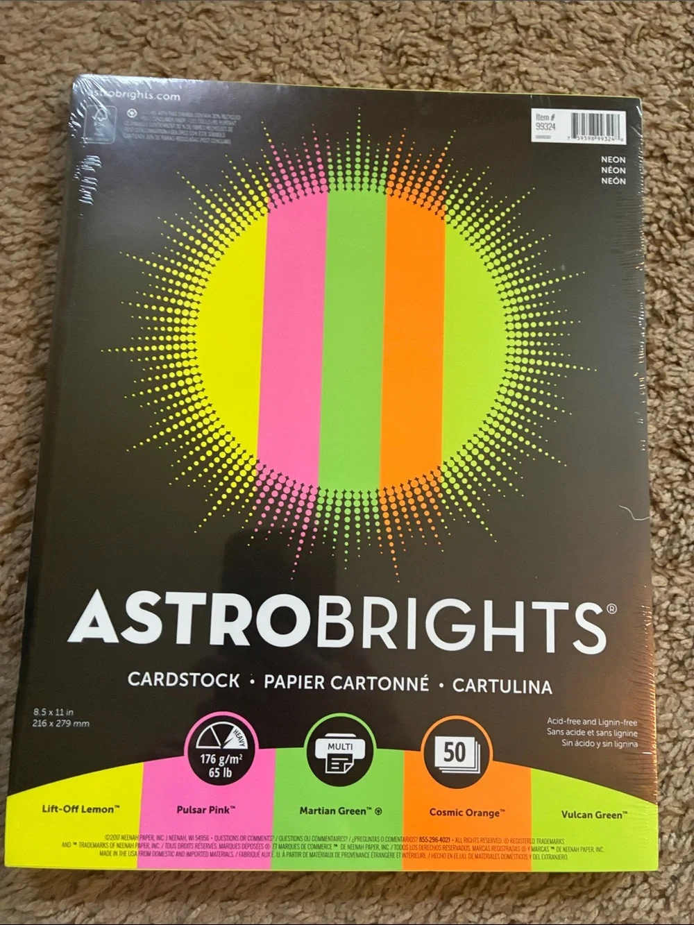 Neon Green Cardstock Pack
